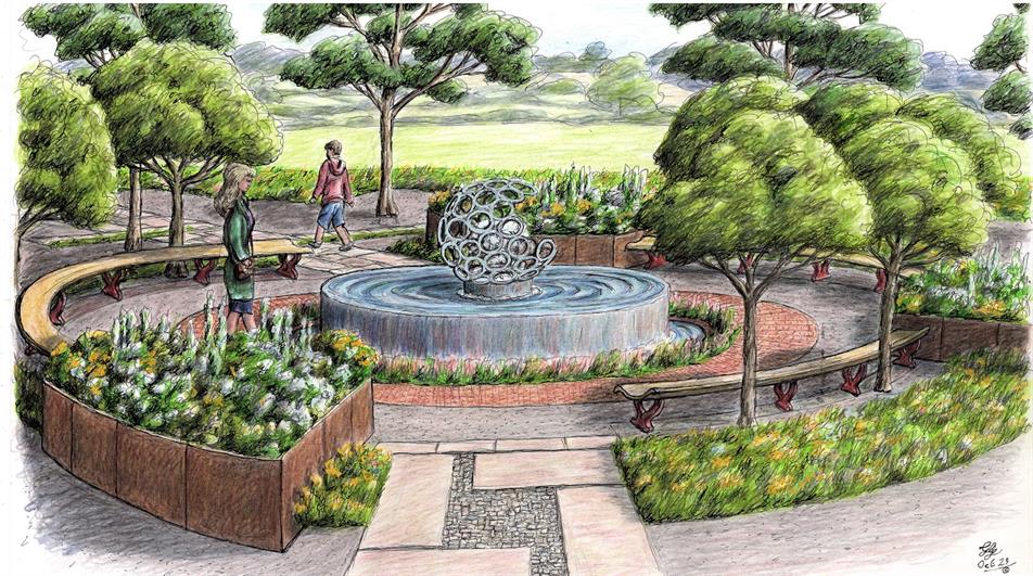 1804 Tatton Garden artist impression by Graham Andrews (DAME Studios)